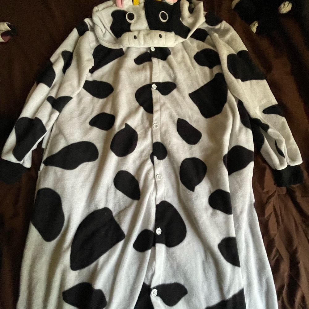 Cow Print Onesie Pajamas